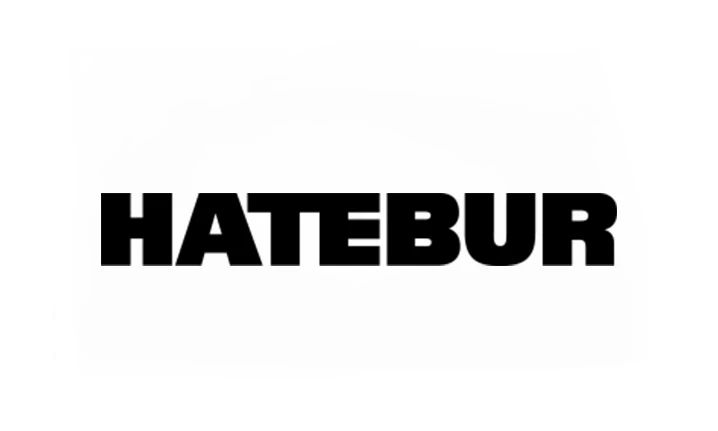 Hatebur Logo in schwarzer Schrift – Markenauftritt des internationalen Maschinenbauunternehmens für Umformtechnik und Präzisionsfertigung.